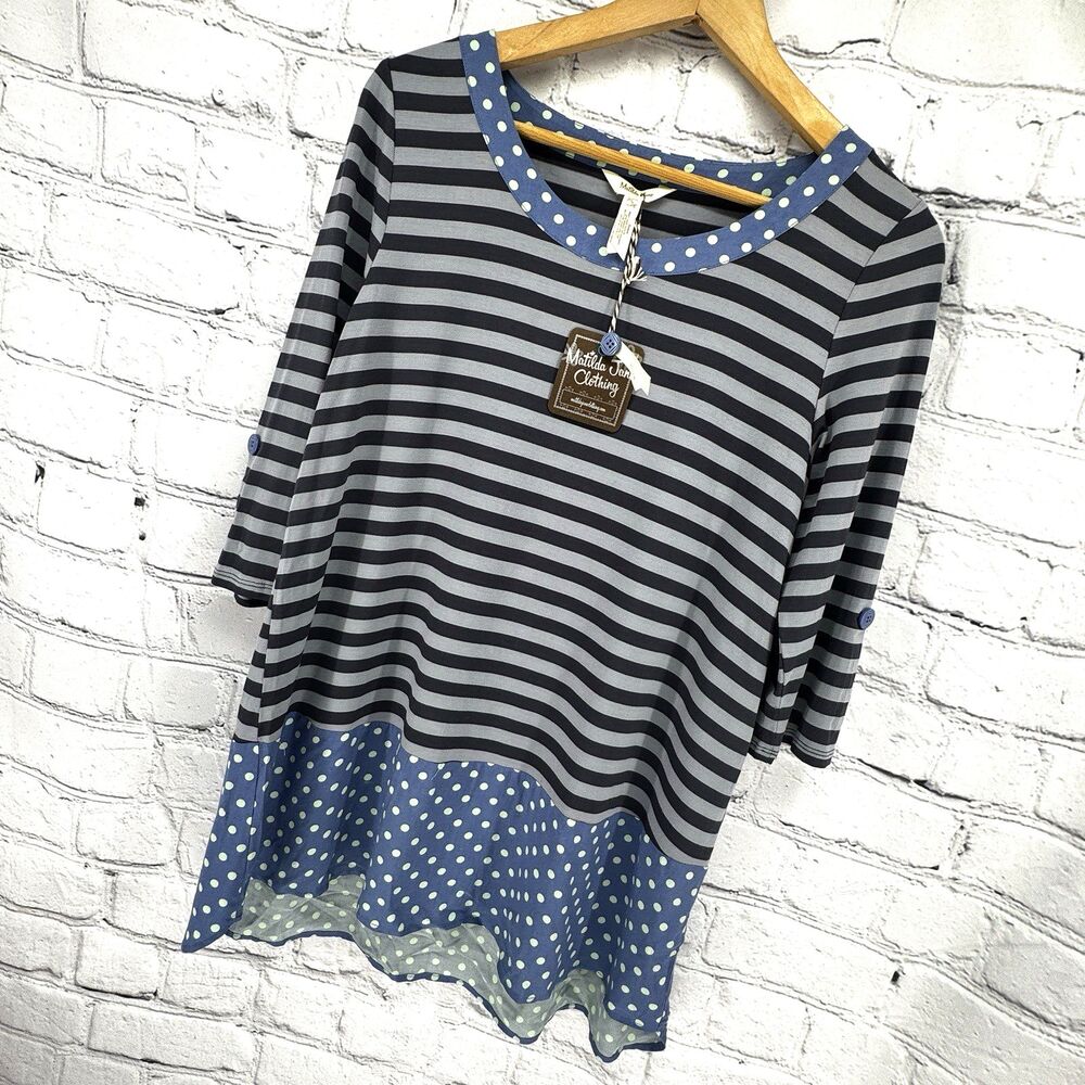 NWT Matilda Jane Choose Your Own Path Let's Get Lost Top Women's S Boho Cottage